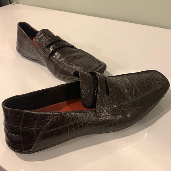 Cole Haan Other - 8.5 Cole Haan Men’s Leather loafers aligator style